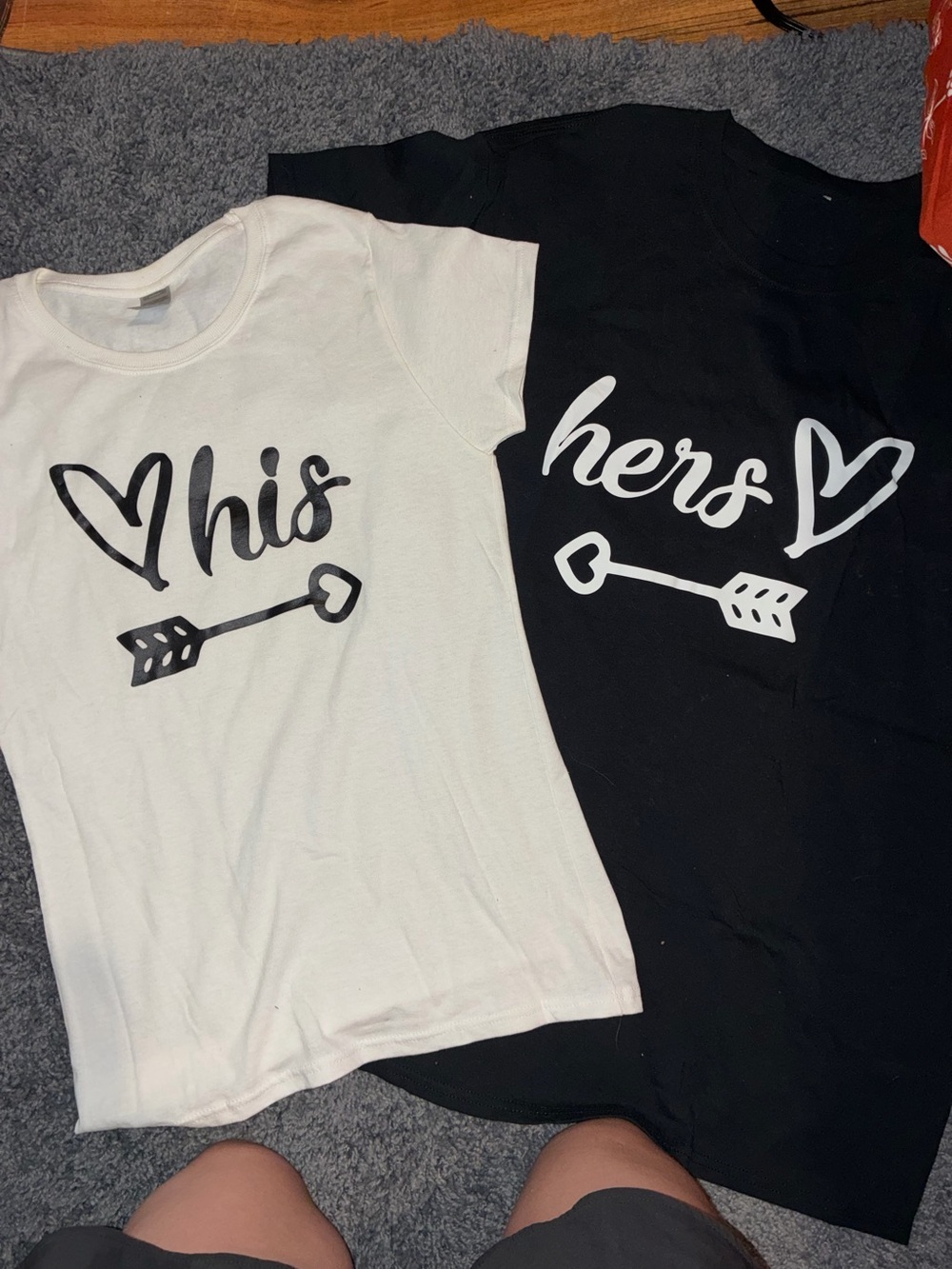 Couple Shirts Graphic Tee Heart & Arrow